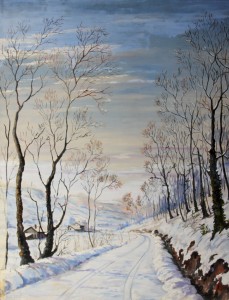 Tosi - paysage en hiver