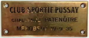 Plaque de la coupe