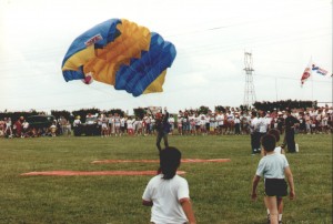 démonstration sauts en parachute